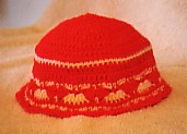 Ladies shell stitch hat