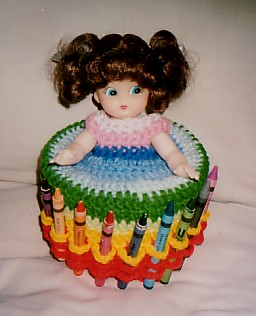 crayon caddy doll